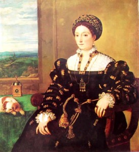 Ritratto di Eleonora Gonzaga, cm. 102,2, Uffizi, Firenze.
